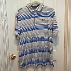 Under Armour ⭐️white blue and grey shirt